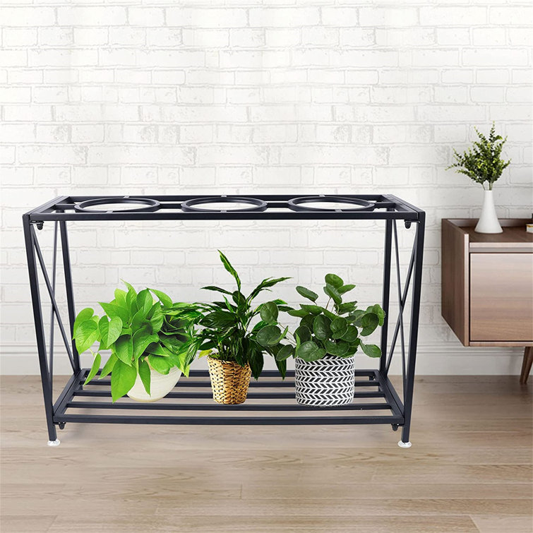 Arlmont & Co. Indoor 2 Layer Stainless Steel Plant Stand Windowsill